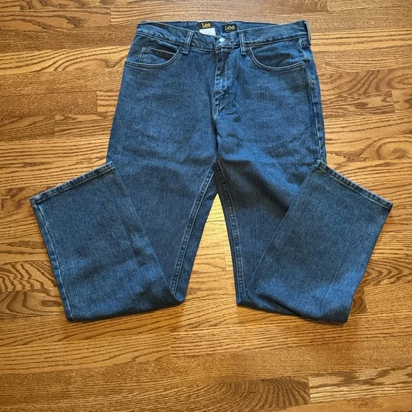 NWT Lee Men's Regular Fit Straight Leg Jeans, 34x32, Pepper Stone - Picture 5 of 6